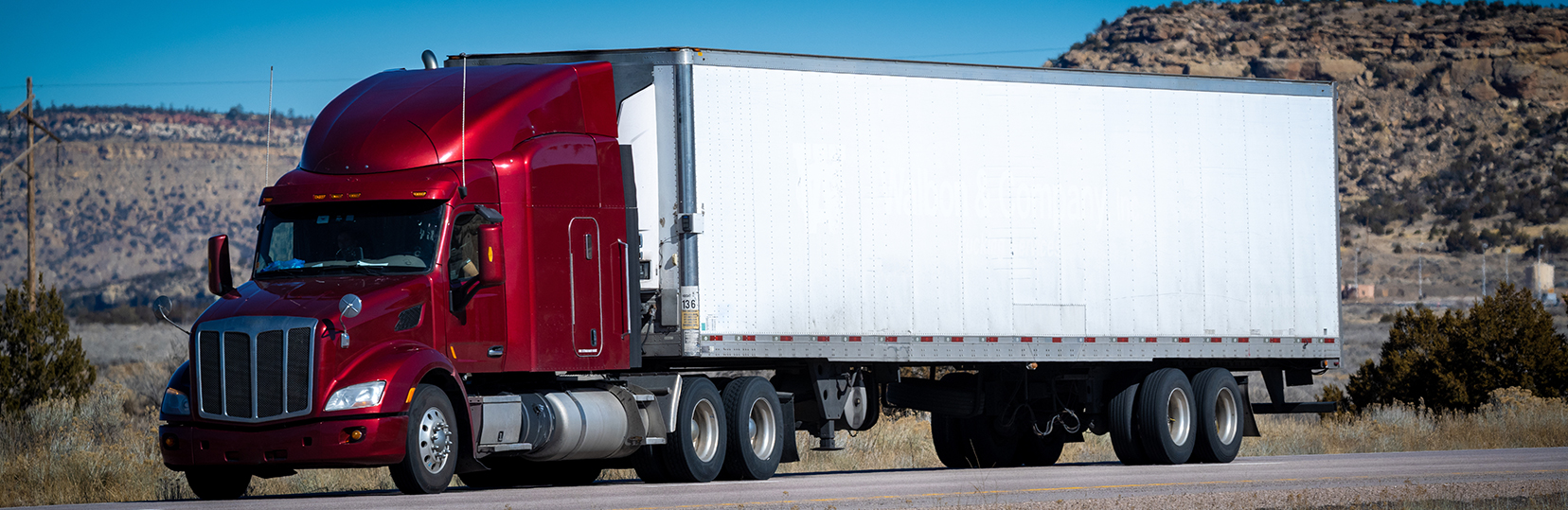 Sunset on the highway